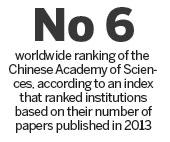 Chinese research going up globally