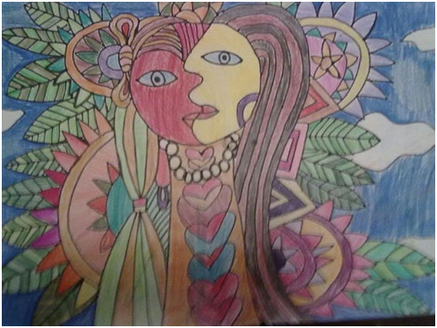 (Pictures of paintings provided by Zhizhi)