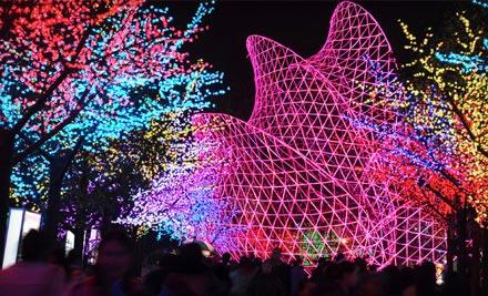 In California, a Chinese lantern show is being held at the Great America Park. 