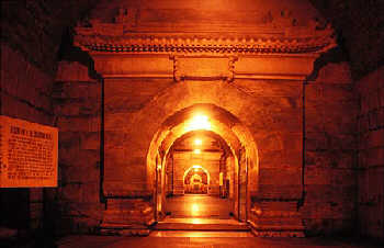 The underground palace of Ding Tomb