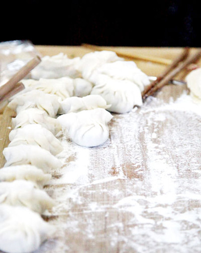 Homemade dumplings [Photo by Fan Zhen/China Daily]