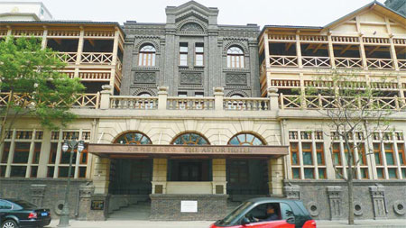 Jiefang Road is like an open-air museum for old architecture, like the Astor Hotel. Provided to China Daily