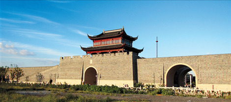 Xiang Gate is renovated in a new style, with paving bricks on the facade to create more space inside.  Cindy Jiang