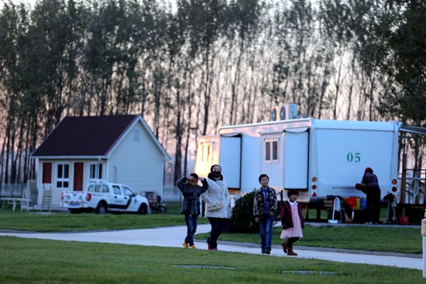 The trailer park gives travelers a different experience.  