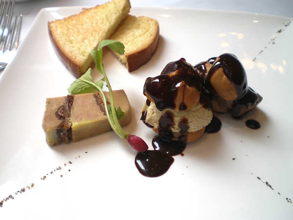 The foie gras trio. [Photo: China Daily] 