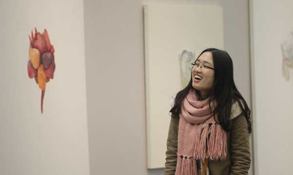 Ji Dachun's painting of a long horse presents playful enjoyment. (Photo source: China Daily)   