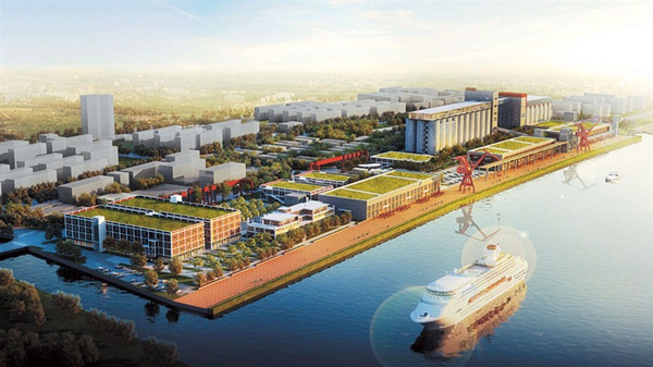 An artists rendition of Minsheng Port which will be turned into a cultural hub