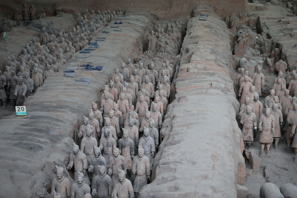 The Terracotta Warriors and Horses Museum draws most tourists in the historical city.[Photo by Wang Jing/China Daily]