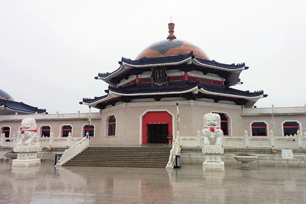 Genghis Khan's mausoleum in Ordos.[Photo by Matt Hodges/shanghai star]