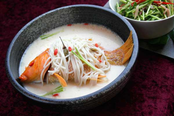 Milky carp soup [Photo provided to China Daily]