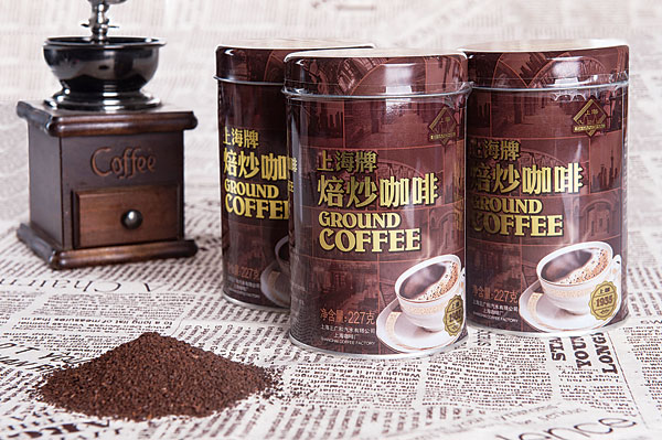 Evolution of Shanghai Brand coffee products through the ages. photos provided to shanghai star
