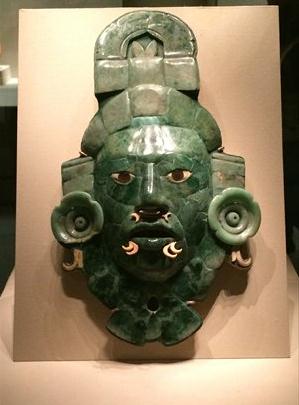 Jade funerary mask from Late Classic period (600-900) Photo: Xiong Yuqing/GT
