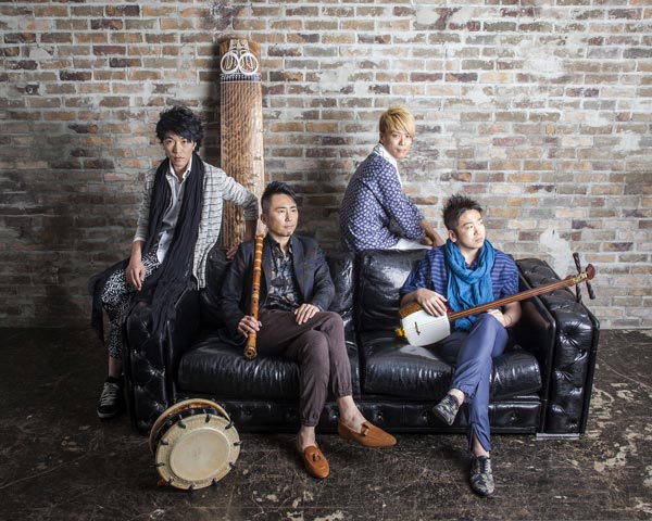 Wasabi is a pure Japanese traditional instrumental band. Photo provided to China Daily