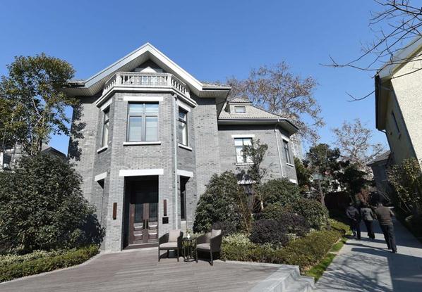 A Minguo-era building that's been renovated in the Yihe Mansions in Nanjing. [Photo/Xinhua]