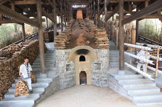 Ancient kilns in a park in Jingdezhen in Jiangxi province display the historical legacy of porcelain production.[Photo provided to China Daily]  