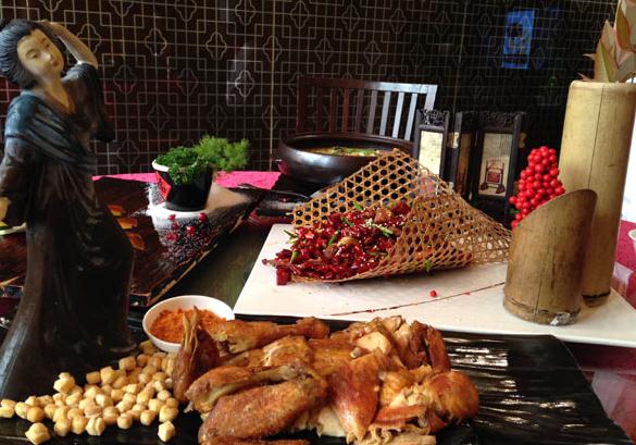 Chang'an-style deep-fried chicken is said to have grown out of a cooking competition arranged by a Tang Dynasty emperor. [Photo provided to China Daily]  