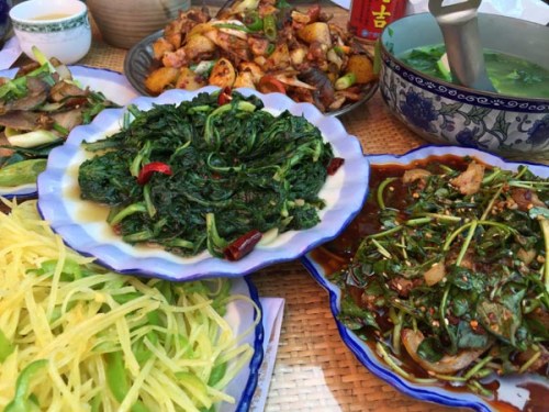 Fresh vegetables and mushrooms are the basis of many dishes in Yunnan. ��Photo�� Mike Peters/For China Daily��  