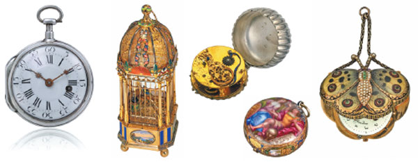 Heritage pieces are on display at Geneva at the Heart of TimeThe Origin of Swiss Watchmaking at Beijing's Capital Museum. (Photo provided to China Daily)