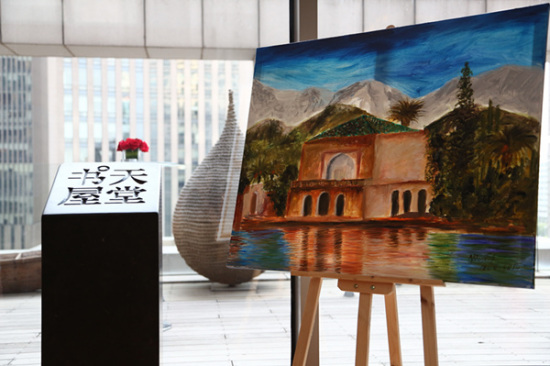 A painting on display at the exhibition. (Photo provided to chinadaily.com.cn)