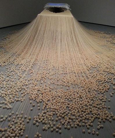 The Civil Power features artworks by both established and promising young artists. (Photo by Deng Zhangyu/China Daily)