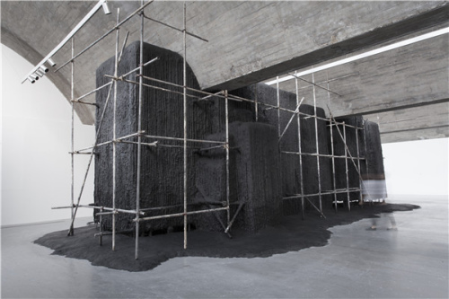 Sui Jianguo's solo show, Touchable, features 12 works made of plaster and polyurethane. (Photo provided to China Daily)