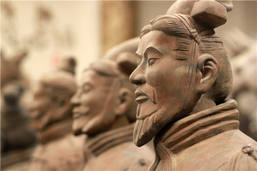 Statues at Terracotta Warriors Museum in Xi'an, Shaanxi province. A trip to the city is part of Christie's recent collector's tour. (Photo provided to China Daily)