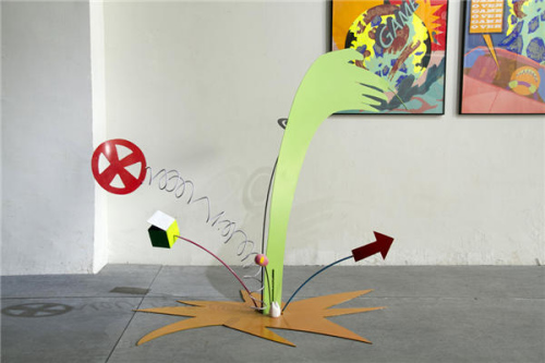 An installation by Wan Duoyun. Photos provided to China Daily