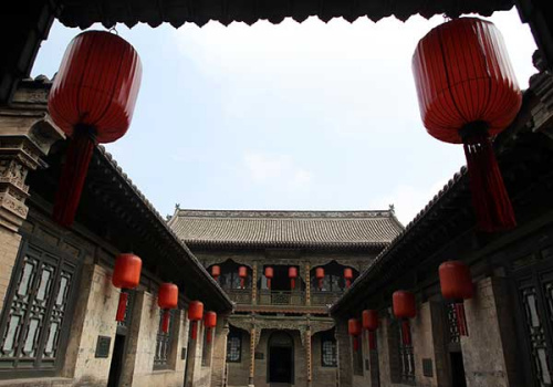 The Qiao courtyard in Pingyao city,Shanxi province.(Photo by Zhang Wei/China Daily)