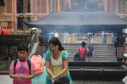 The Lingyin Temple, in Hangzhou, capital of Zhejiang province, is a sacred place for Buddhists. (Photo provided to China Daily)