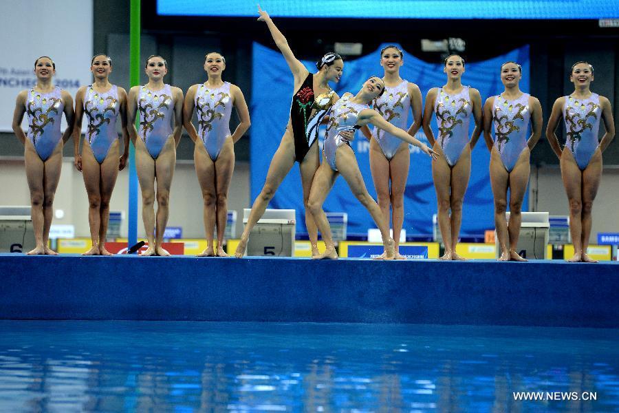 China wins free combination final of synchronised swimming(7/10
