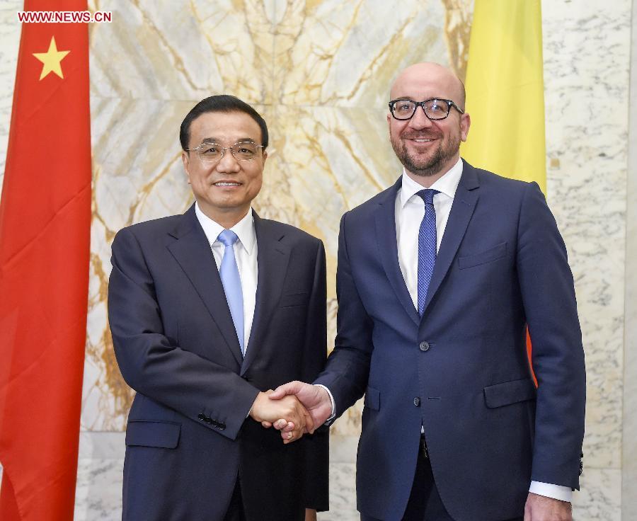 Premier Li holds talks with Belgian Prime Minister in Brussels(1/2)