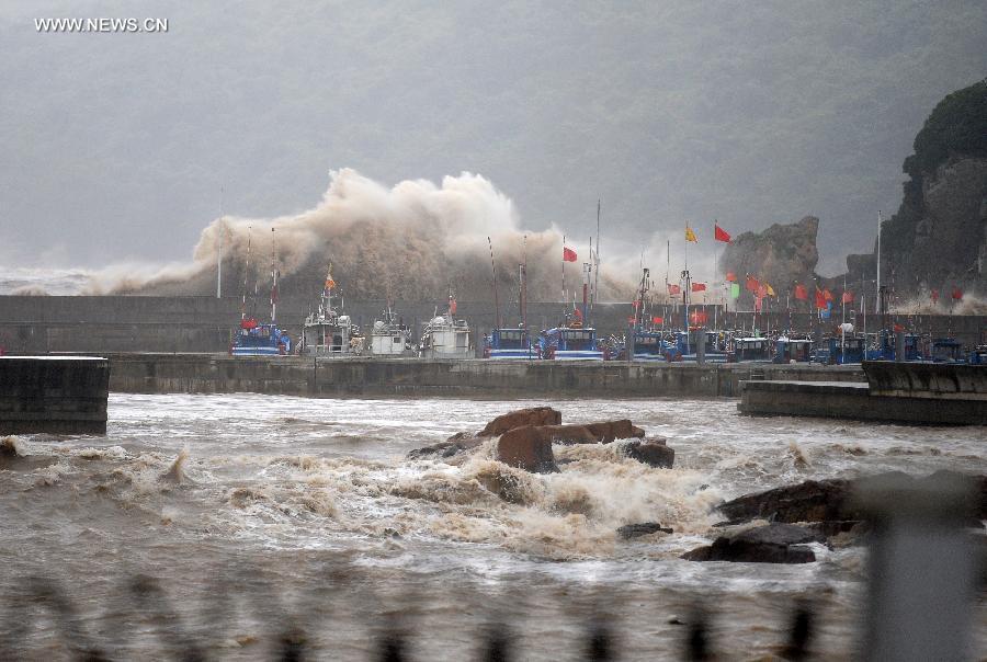 Typhoon Chan-Hom to land in Zhejiang (1/5)