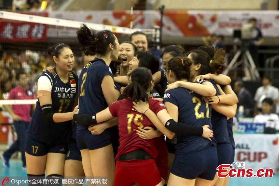 China wins 1st women's volleyball World Cup in 12 years(1/6)