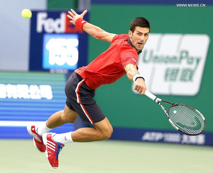 Djokovic claims title of men's singles at Shanghai Masters(1/7)