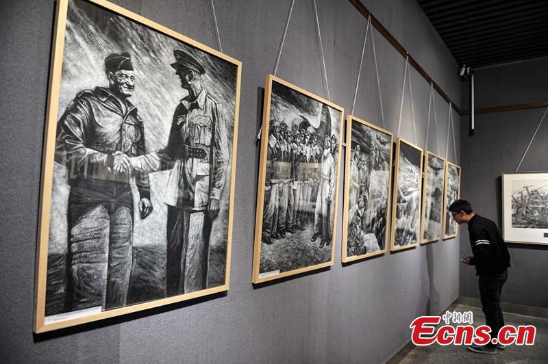 'Flying Tiger' comic exhibition held in Kunming(1/1)