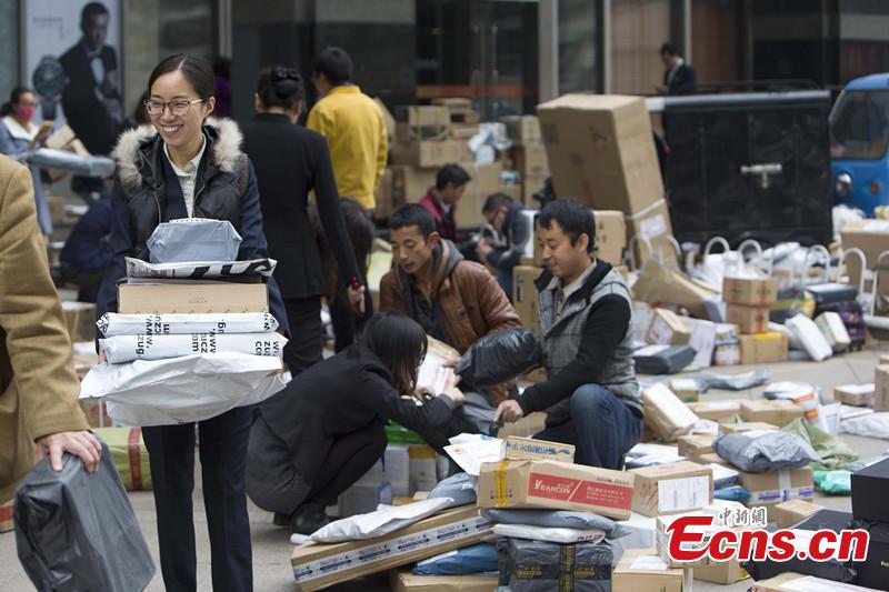 Delivery peak in China after the November shopping festival(1/1)