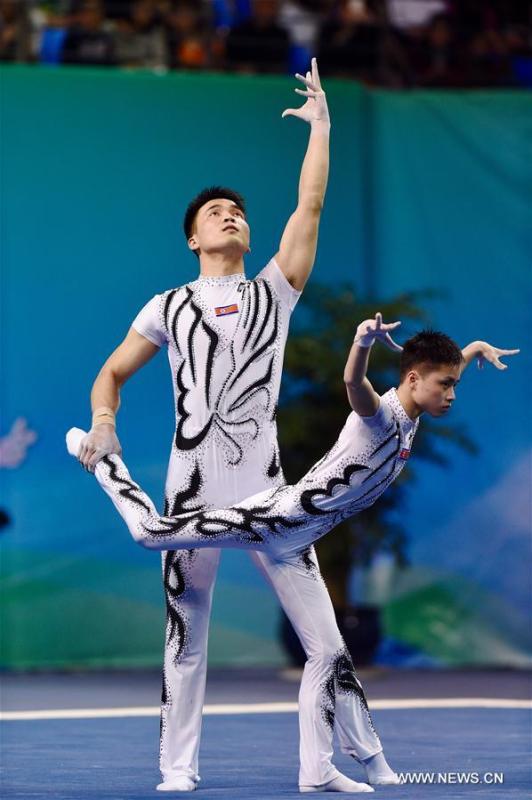 DPRK athletes win third place in Acrobatic Gymnastics World Championships(1/2)