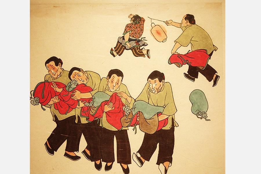 Remembering the works of Chinese comic master He Youzhi(1/8)