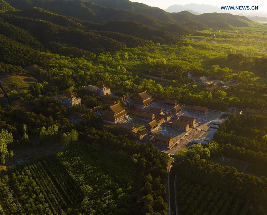 Aerial view of Eastern Qing Tombs in Hebei(1/5)