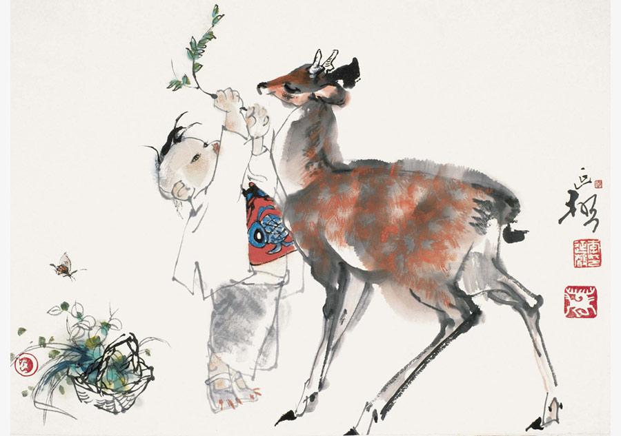 Li Yansheng paintings displayed at Rongbaozhai (1/9)