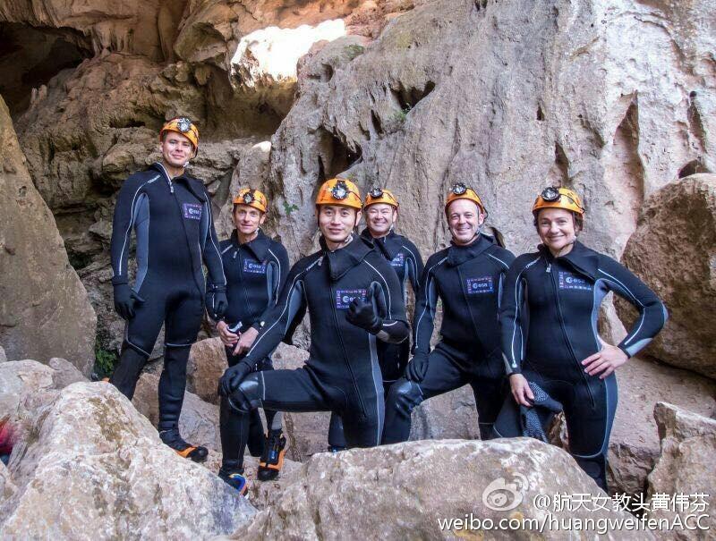 China's budding astronaut trains in Italy(1/5)