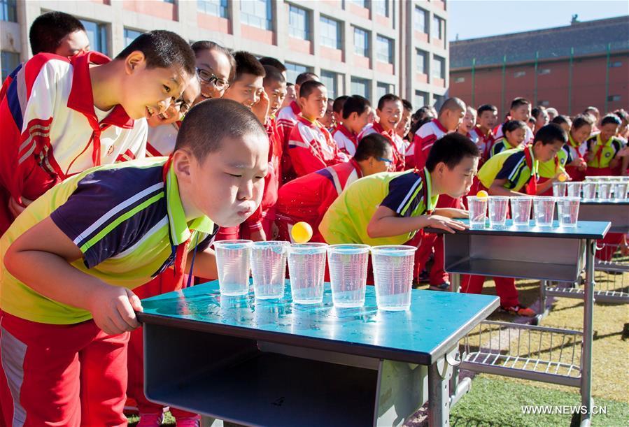 Activities held to help students adapt new life in N China's primary school(1/6)