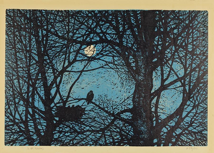 An artwork by lithographer Wang Qi. (Photo provided to China Daily)