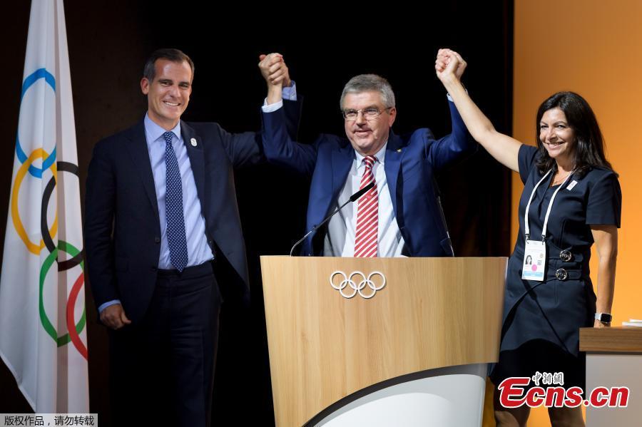 IOC to pick Los Angeles, Paris for 2024 or 2028 Olympics(1/4)