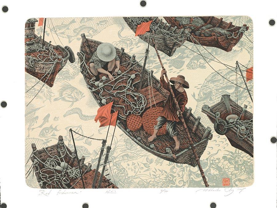 Artists from 50 nations showcase prints in Beijing(1/6)