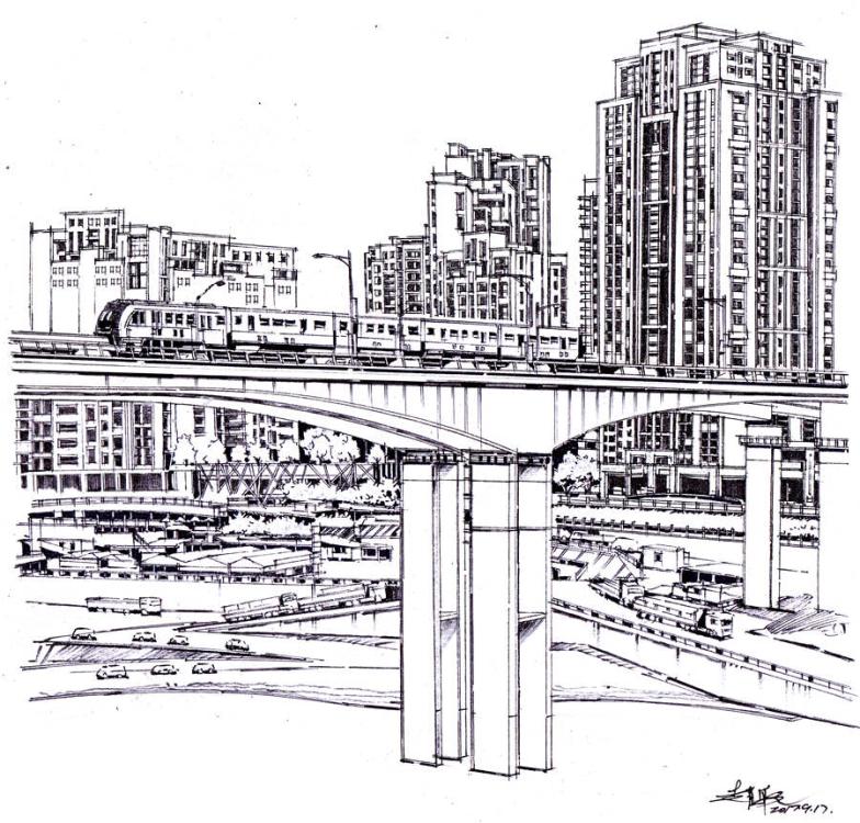 A picture drawn by Zhao Hang. (Photo provided to chinadaily.com.cn)