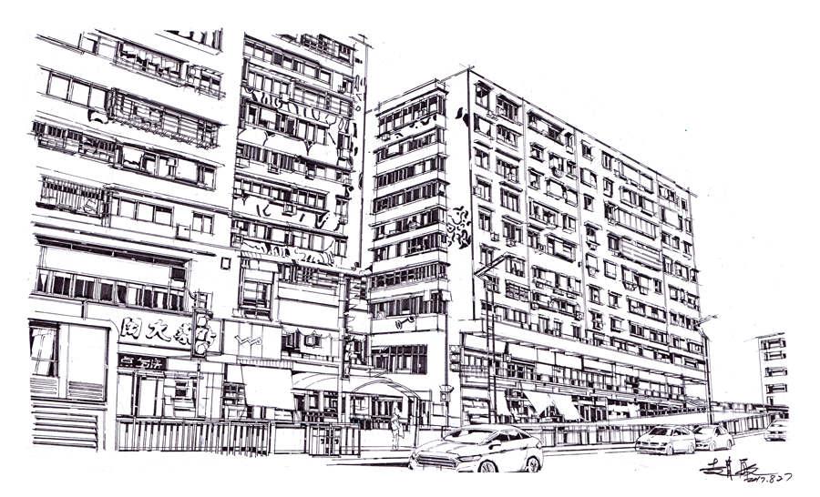 A picture drawn by Zhao Hang. (Photo provided to chinadaily.com.cn)