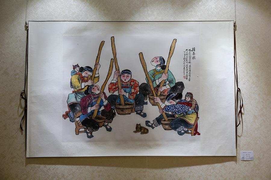 Paintings by Jiangxi artists on display at exhibition(1/5)