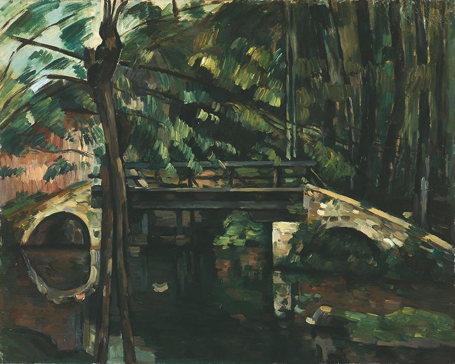 A copy of Paul Cezanne\'s Bridge, by Liu Xiaodong (Photo provided to China Daily)