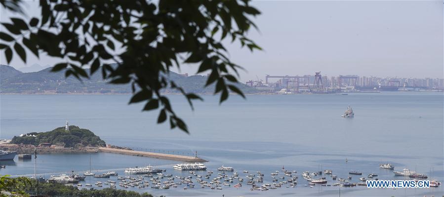 Photo taken on May 31, 2018 shows the scenery in Qingdao, east China\'s Shandong Province. The 18th Shanghai Cooperation Organization (SCO) Summit is scheduled for June 9-10 in Qingdao. (Xinhua/Yin Gang)